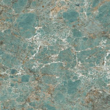 Amazon Green Sintered Stone slab – polished green marble-like finish, inspired by natural tones.