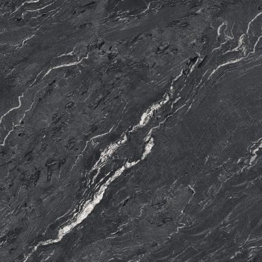 Gucci Black Sintered Stone slab – deep matt black finish, modern and bold surface design.