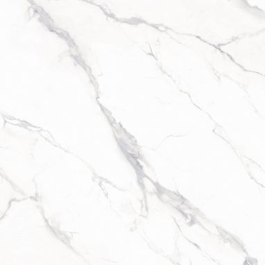 High Sierra Sintered Stone slab – polished white surface with soft grey veining, bright luxury look.